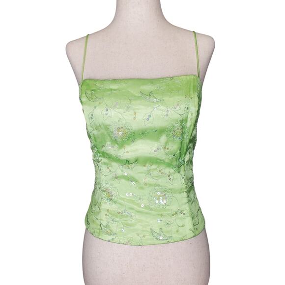 Y2k Blondie Nites by Jaslene Fairycore Sequin Green Corset Top - XS - Picture 5 of 7